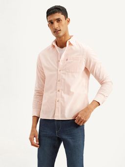 Levi's - Mens Pink Solid Slim Fit Shirt