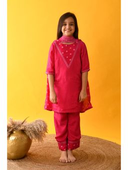 KALP - Pink Yoke Palazzo (Set of 3)