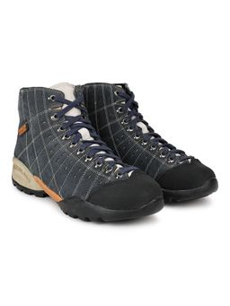 WOODLAND - Men Navy Blue Casual Boots