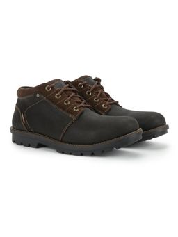 WOODLAND - Men Dark Brown Chukka Boots