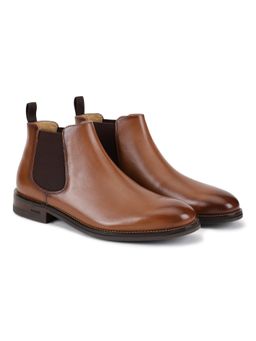 WOODS - Men Tan Chelsea Boots