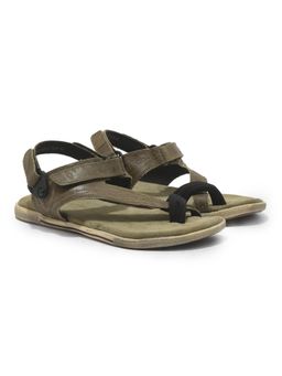 WOODLAND - Men Khaki Toe Grip Sandals