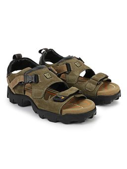 WOODLAND - Men Green Nubuk Sandals