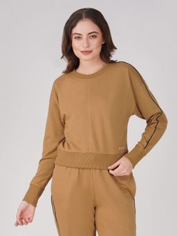 BASICPLZ - Limitless Brown Pullover Sweatshirt
