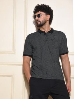 CRIMSOUNE CLUB - Men Black Polo T-Shirt