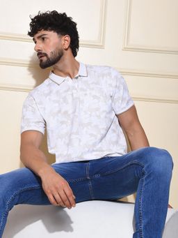 CRIMSOUNE CLUB - Men White Polo T-Shirt