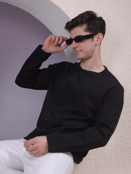 CRIMSOUNE CLUB - Men Black Long-Sleeves T-Shirt