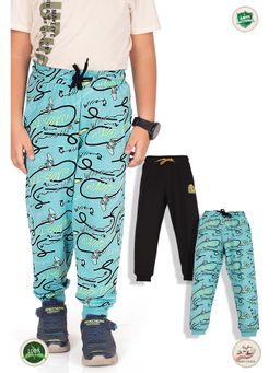 TRESNOVA - Blue Cotton Regular Joggers (Pack of 2)