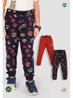 TRESNOVA - Orange Cotton Regular Joggers (Pack of 2)