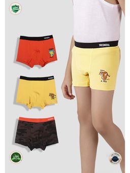 TRESNOVA - Boys Multi-Color Cotton Trunks (Pack of 3)