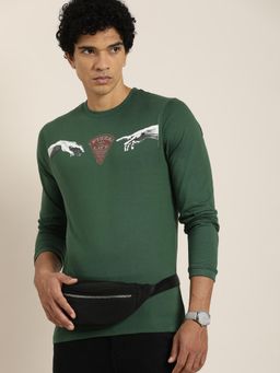 DILLINGER - Green Graphic Regular T-Shirt