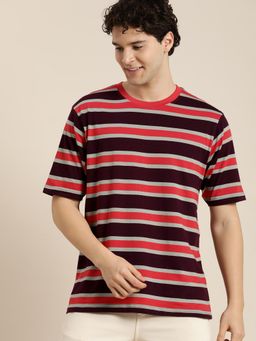 DILLINGER - Multi-Color Striped Oversized T-Shirt