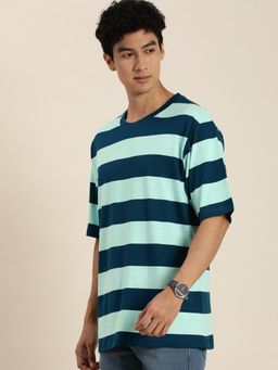 DILLINGER - Multi-Color Striped Oversized T-Shirt