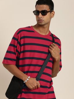 DILLINGER - Multi-Color Striped Oversized T-Shirt