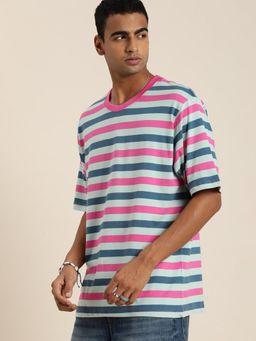 DILLINGER - Multi-Color Striped Oversized T-Shirt