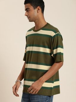DILLINGER - Multi-Color Striped Oversized T-Shirt