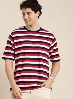 DILLINGER - Multi-Color Striped Oversized T-Shirt
