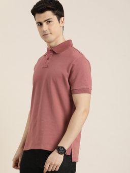 DILLINGER - Pink Solid Regular Polo T-shirt