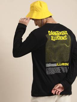 DILLINGER - Black Graphic Oversized T-Shirt