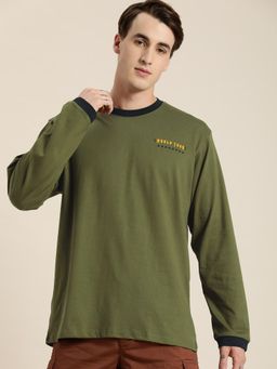 DILLINGER - Olive Graphic Oversized T-Shirt