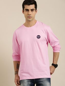 Difference of Opinion - Pink Graphic Oversized T-Shirt