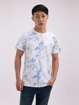 Pepe Jeans - Men White Graphic Print Half Sleeves T-Shirt