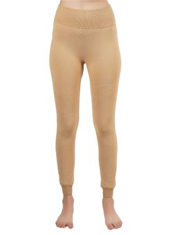 NEXT2SKIN - Women's Warm Fur Tights Leggings, Ladies Inner Wear Warmers Thermals -Beige