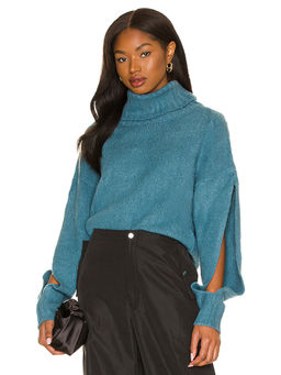 KENDALL + KYLIE - Turtleneck Slit Sweater