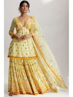 Gopi Vaid - Sophie Peplum With Sharara Set