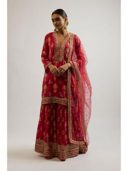 Gopi Vaid - Sadhna Kurta with Sharara and Dupatta