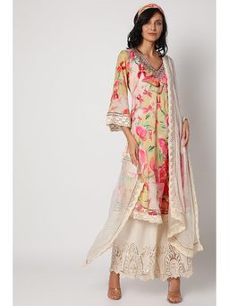 Gopi Vaid - Multicolour Kurta with palazzo and dupatta