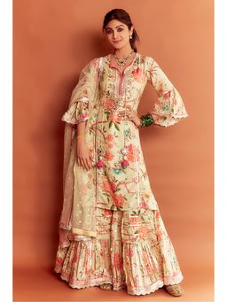 Gopi Vaid - Shilpa Shetty In Sanah Long Kurta Sharara Set