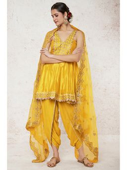 Gopi Vaid - Shiza Peplum With Dhoti And Dupatta