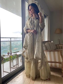 Gopi Vaid - Rati Short Sharara Set -Kritika Kamra