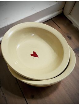 Lupaava - Ceramic Pasta Plate - Cream