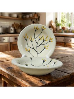 Lupaava - Ceramic Pasta Plate - Cream