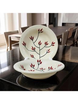 Lupaava - Ceramic Pasta Plate - Cream
