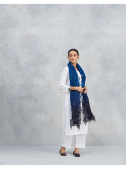 Fabindia - Blue Silk Blend Bandhani Dupatta