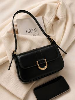 Yelloe - Women Black Synthetic Handbag