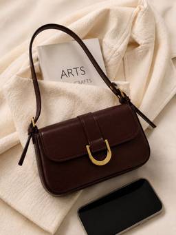 Yelloe - Women Brown Synthetic Handbag