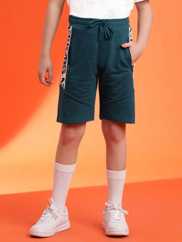 Lil Tomatoes - Teal Boys Cotton Looper Bermuda