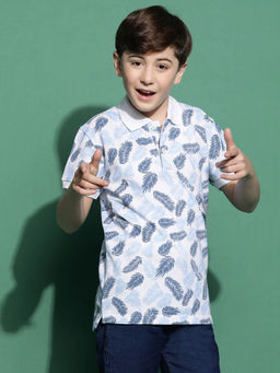 Lil Tomatoes - Navy Blue Boys Cotton Polo T-Shirt