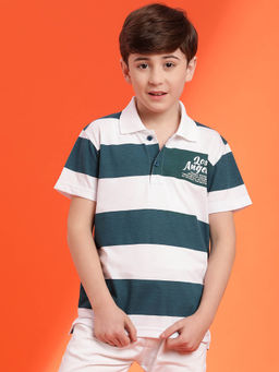 Lil Tomatoes - Teal Boys Cotton Polo T-Shirt