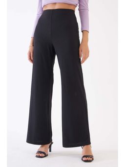 SALT Attire - Black Rib Knit Trousers
