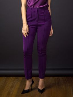 SALT Attire - Purple High Rise Creased Trousers