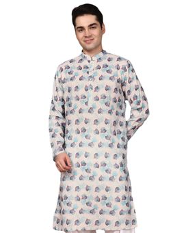 Gahan - Mens Cotton Presents Designer Sky Blue Kurta