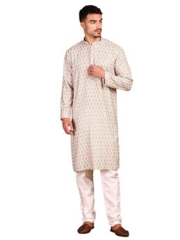 Gahan - Abstract Designs Delicate Chikankari Embroidery Light Pink Kurta with Pajama