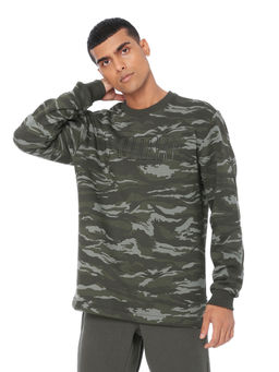 Puma - Men's Camo Fleece Crewneck Sweatshirt