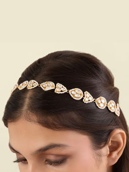 Isharya - Women White Sheeshmal Hair Band
