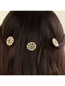 Isharya - Zhaver Stud with Hair Clip Pack of 3